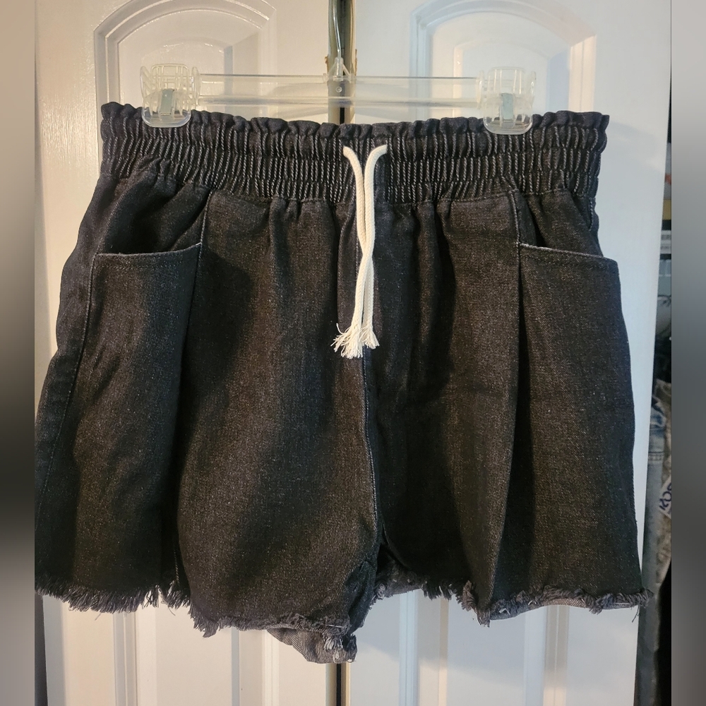 Pull On Denim Shorts